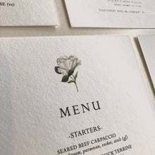 Load image into Gallery viewer, floral wedding menus