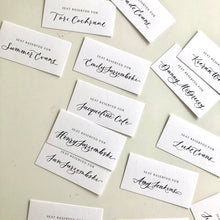 Load image into Gallery viewer, Reserved seating tags wedding ceremony
