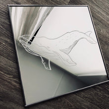 Load image into Gallery viewer, Hand Engraved Mirror - Whale