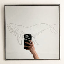Load image into Gallery viewer, Hand Engraved Mirror - Whale