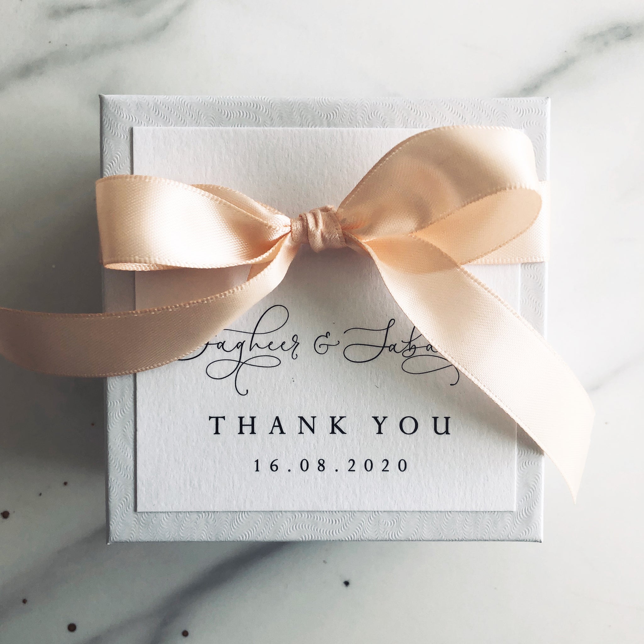 bespoke wedding favour box