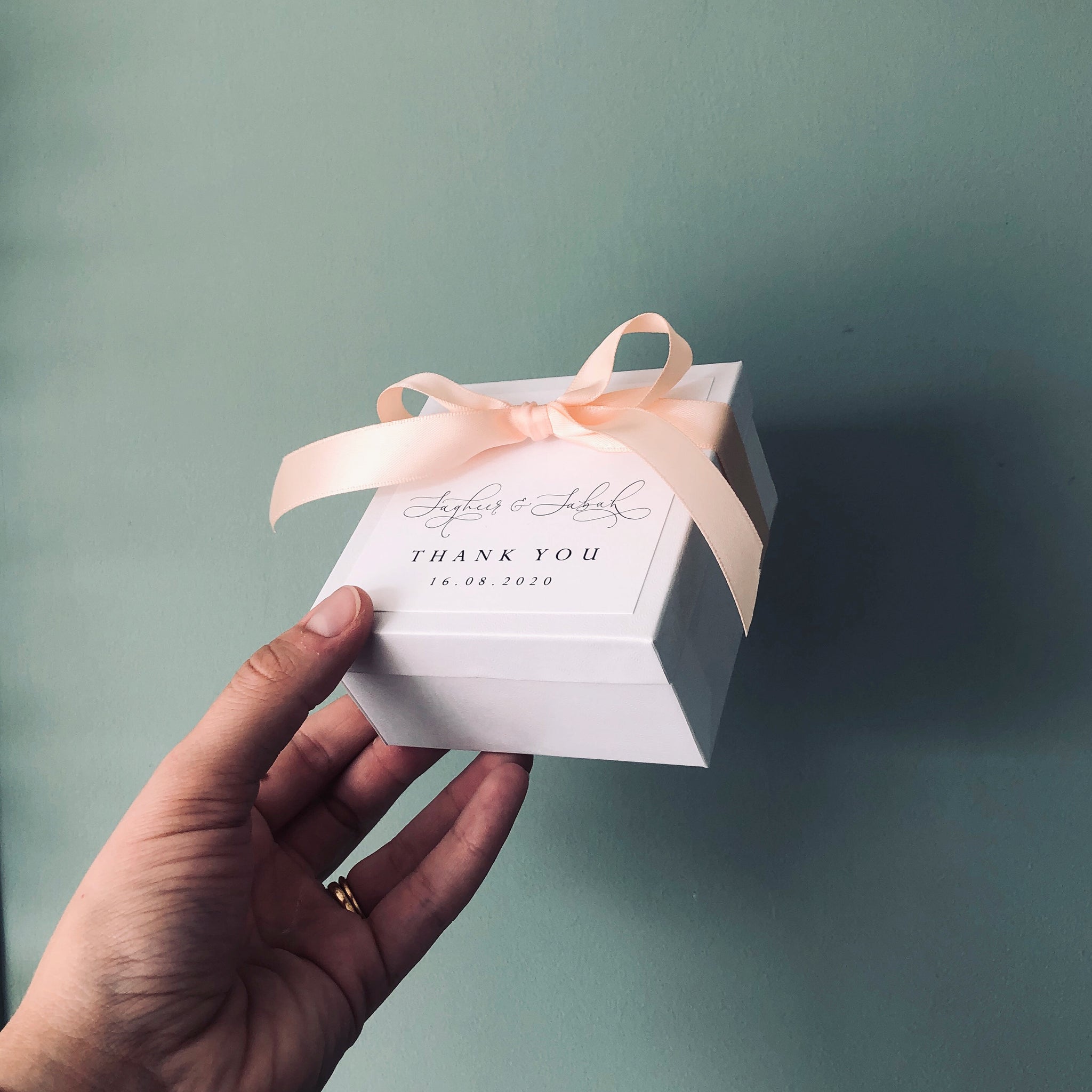 thank you wedding box