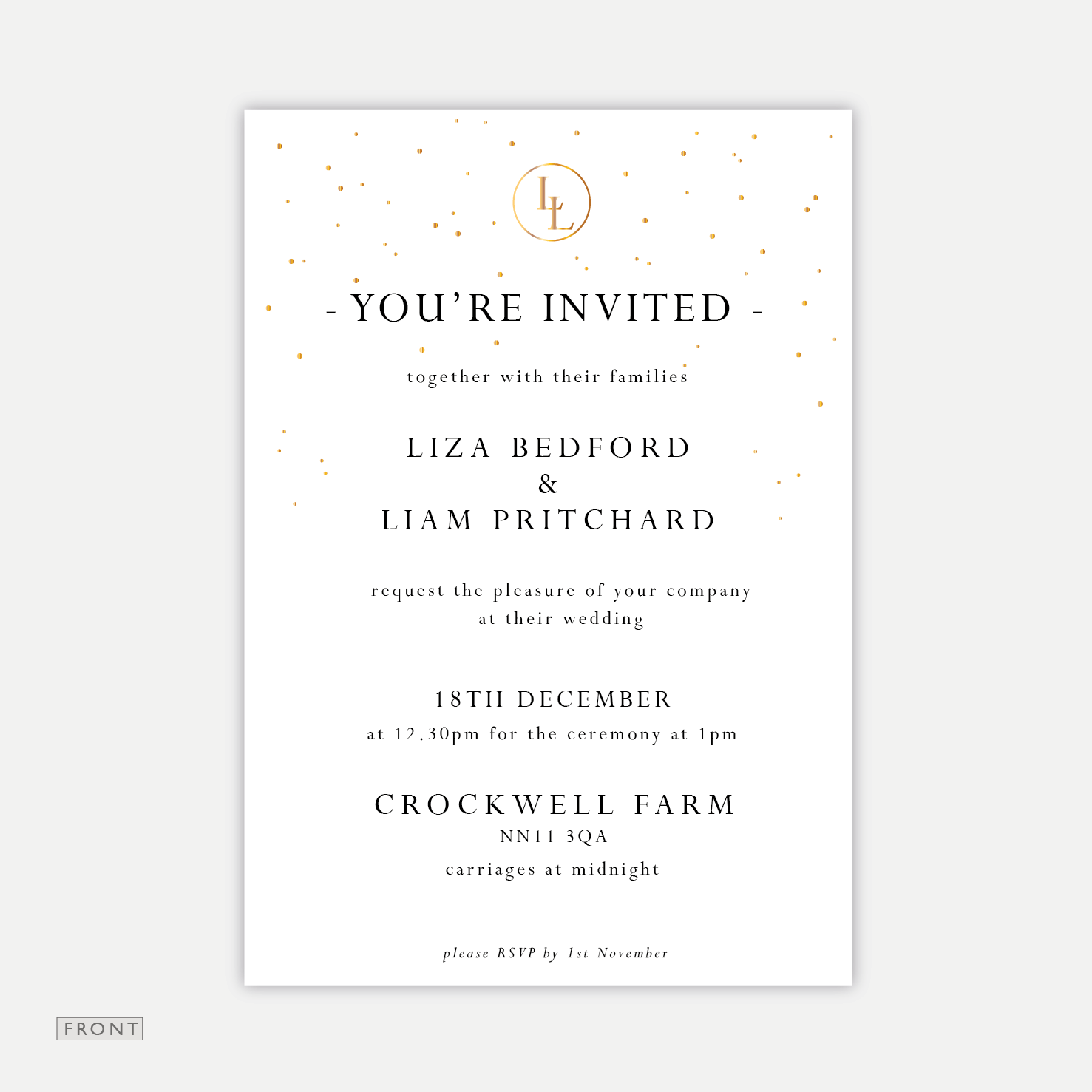 Star Shower - Wedding Invitation
