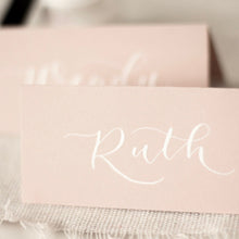 Load image into Gallery viewer, blush pink wedding name cards