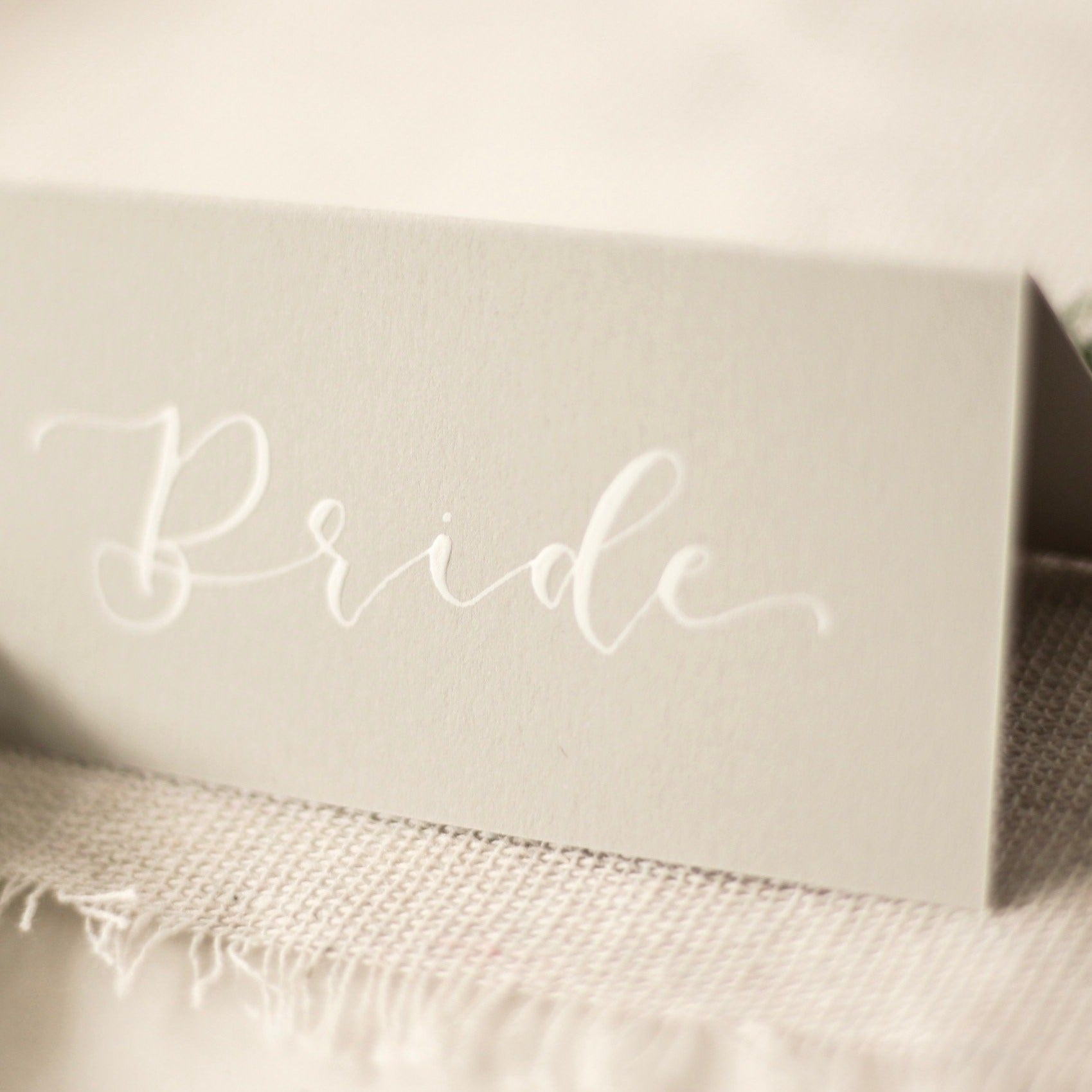 Dove Grey Place Cards