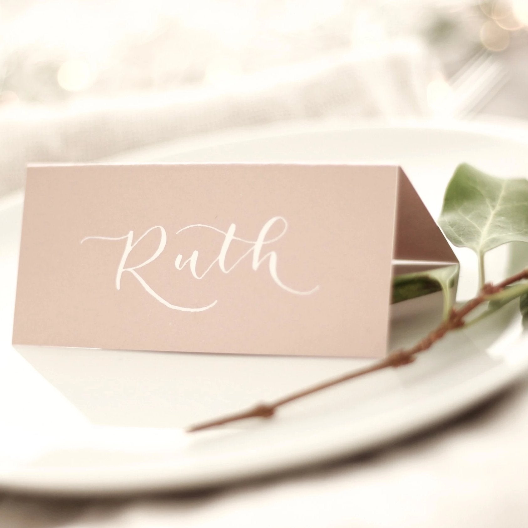 Blush Pink Tent Cards
