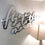 White Perspex Mirror Signage 'Fly me to the Moon'
