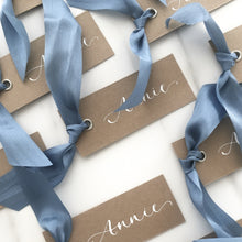 Load image into Gallery viewer, Powder Blue &amp; Kraft Place Cards