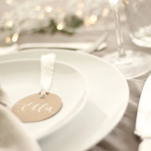 Load image into Gallery viewer, Circular Kraft Place Cards
