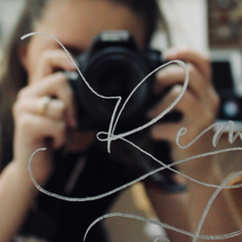 Load image into Gallery viewer, Hand Engraved Modern Calligraphy Mirror