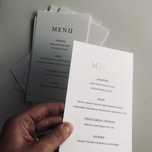 Load image into Gallery viewer, luxury wedding menu