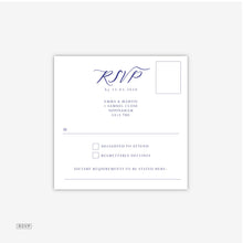 Load image into Gallery viewer, Blue Watercolour Wedding Invitation