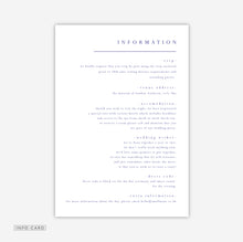 Load image into Gallery viewer, Blue Watercolour Wedding Invitation