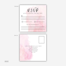 Load image into Gallery viewer, Pink Watercolour Invitation
