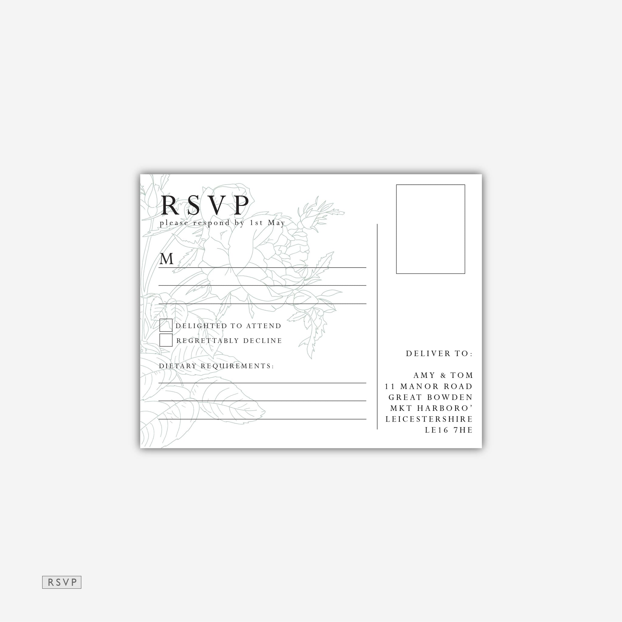 Rose Invitation