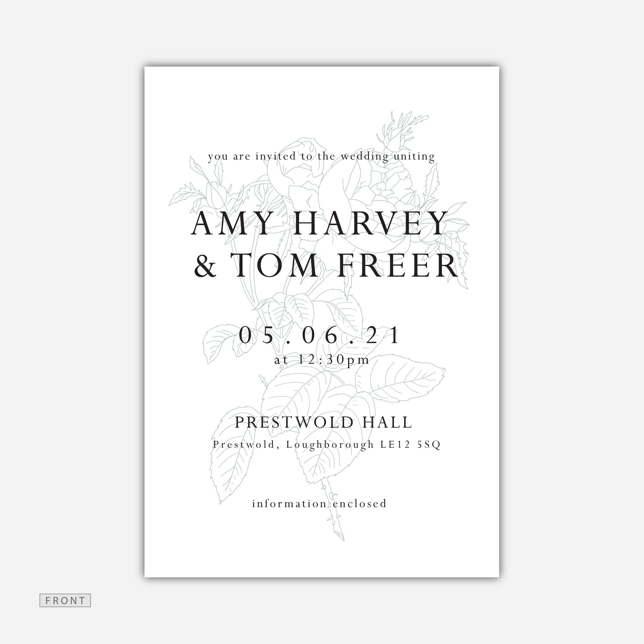 Rose Invitation