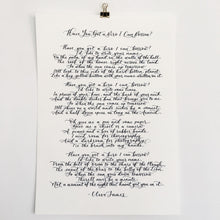 Load image into Gallery viewer, modern calligraphy poem