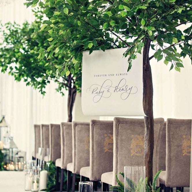 Fabric Signage - Waterproof Wedding Banner