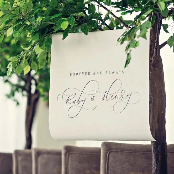 Fabric Signage - Waterproof Wedding Banner