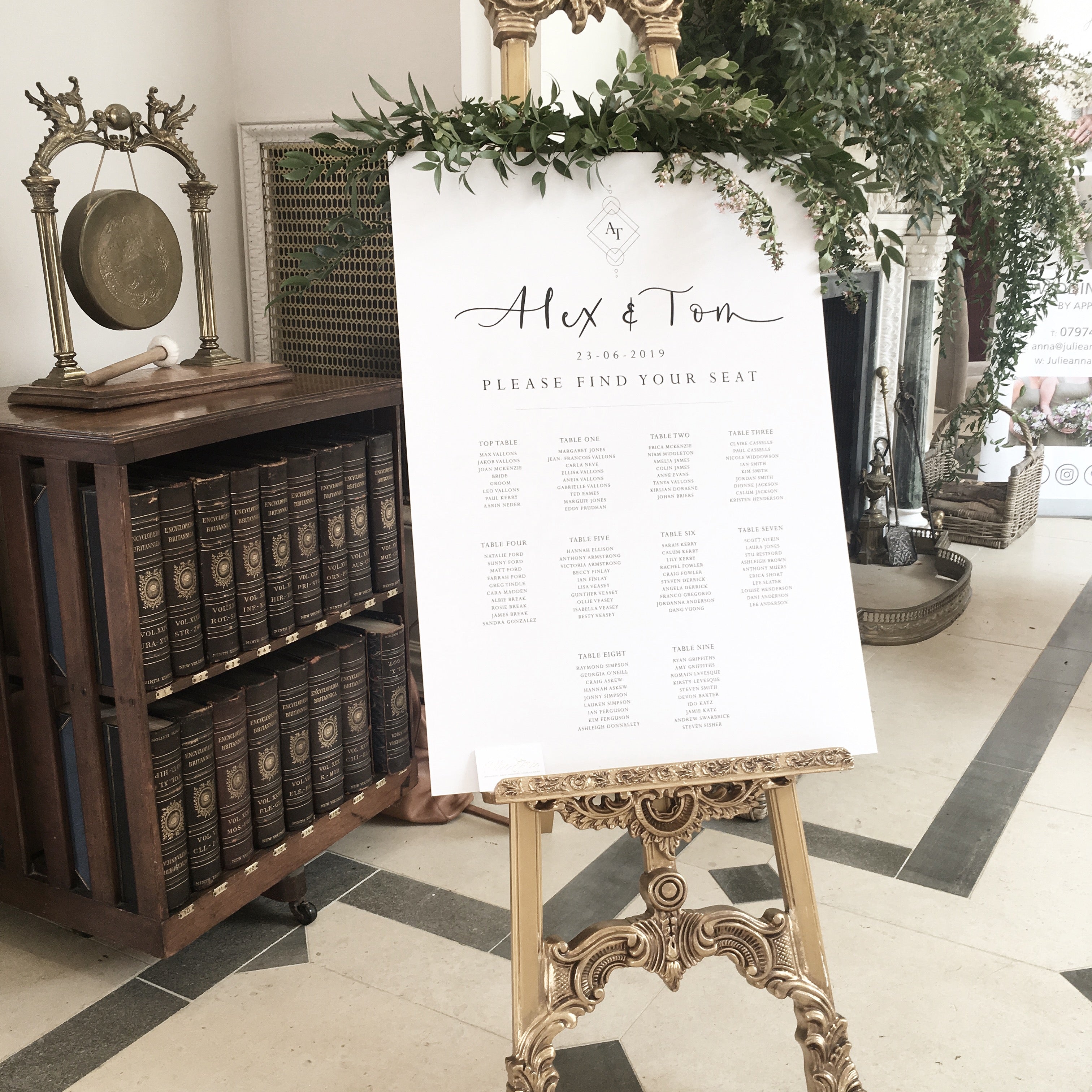 Boho Table Plan