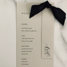 Load image into Gallery viewer, Mist menu with ribbon