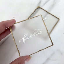 Load image into Gallery viewer, Perspex square geometric place names