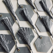 Load image into Gallery viewer, Hexagonal Vellum Place Cards