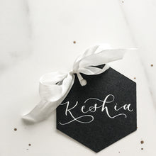 Load image into Gallery viewer, black place cards