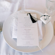 Load image into Gallery viewer, Wedding menu white 