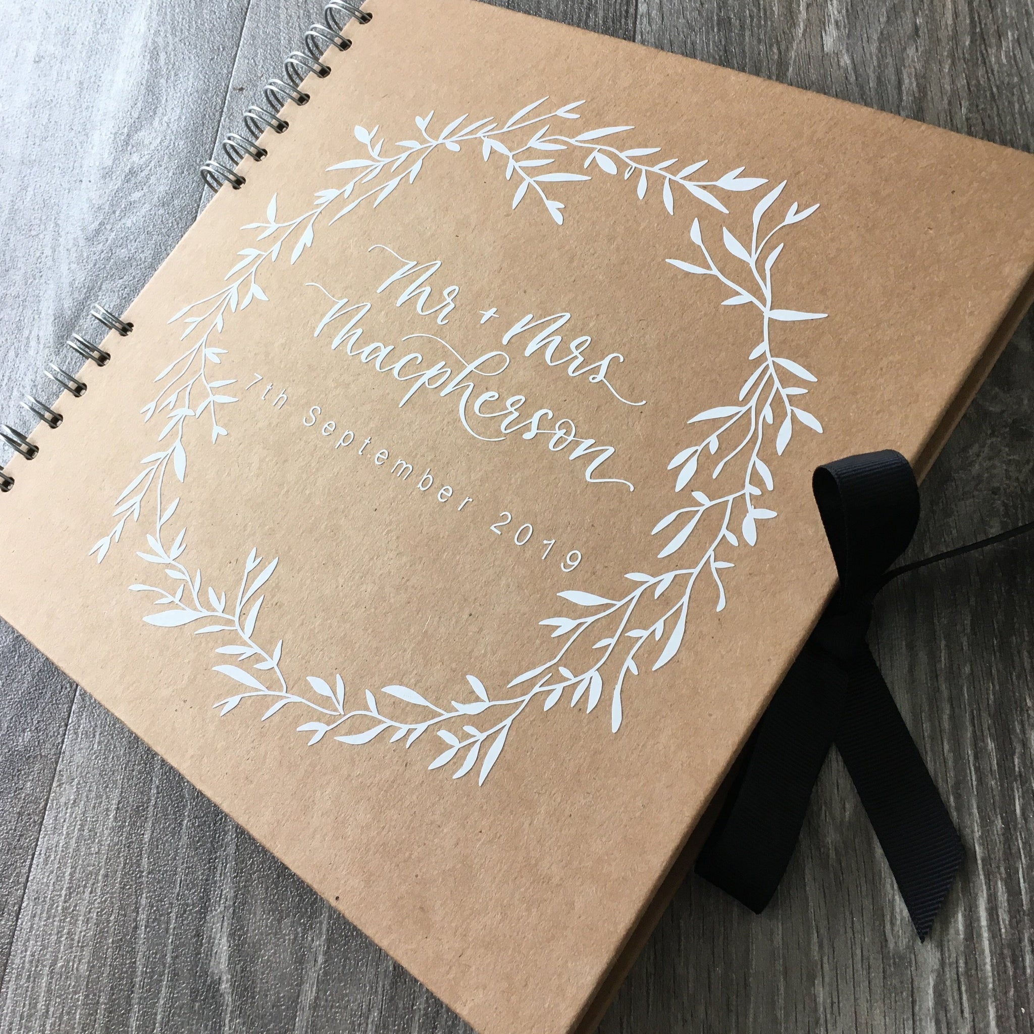 Kraft Wedding Scrapbook