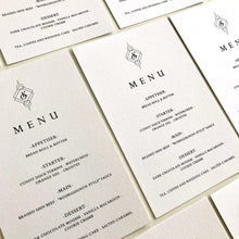 Load image into Gallery viewer, Geometric wedding menu