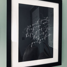 Load image into Gallery viewer, Modern calligraphy song lyrics