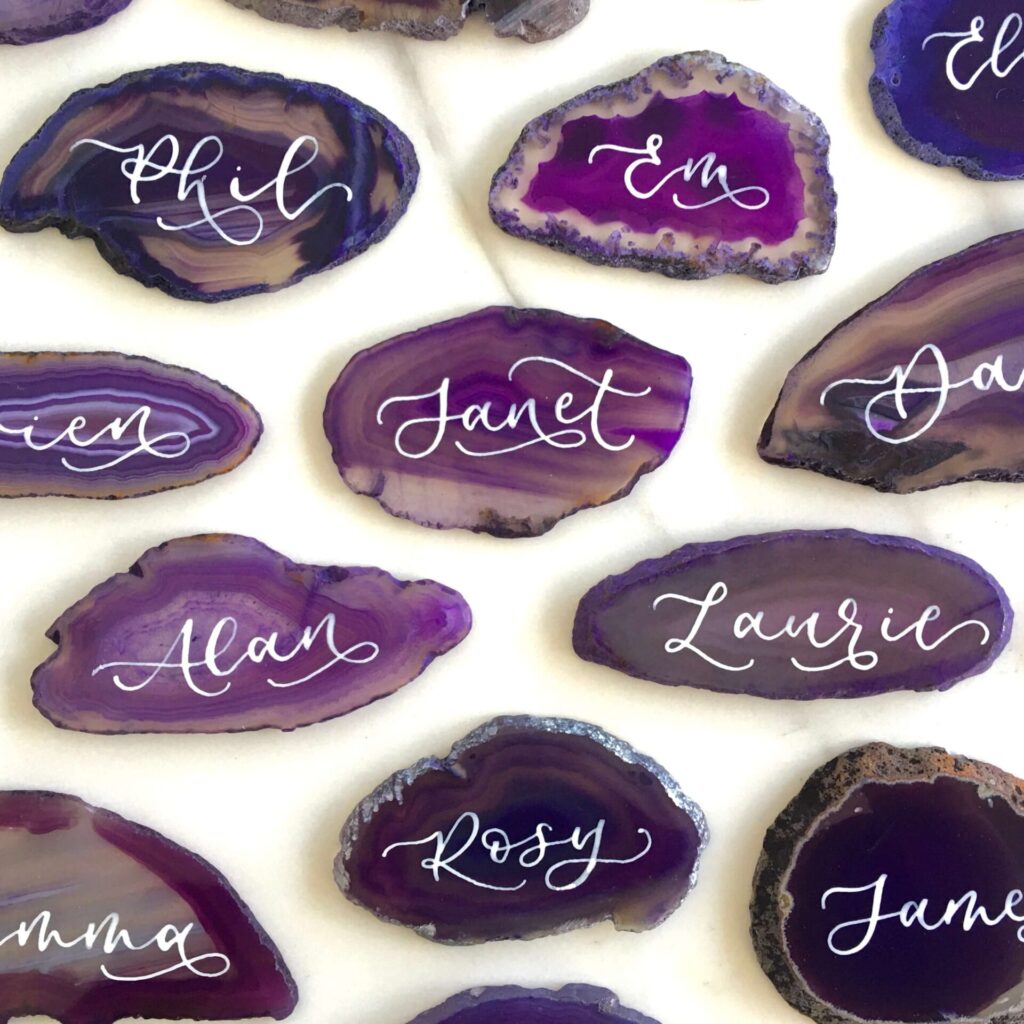 Agate Place Cards – Millie Stone